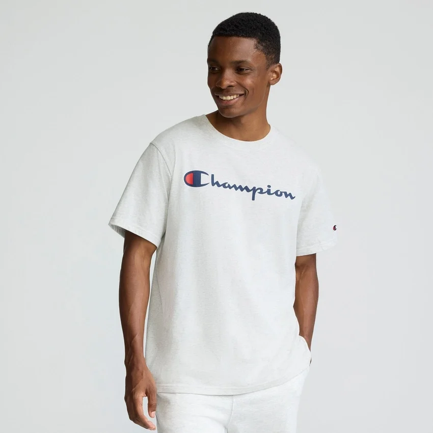 Camiseta clásica con estampado, Script Logo
