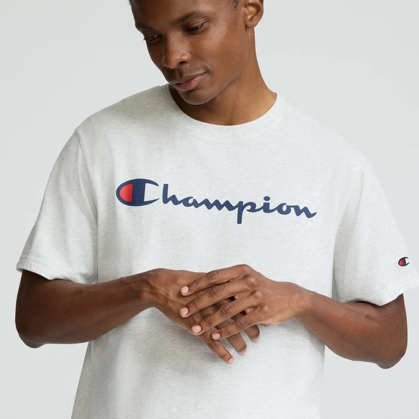 Camiseta clásica con estampado, Script Logo