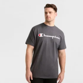 Camiseta clásica con gráfico y Script Logo - Tallas grandes y altas