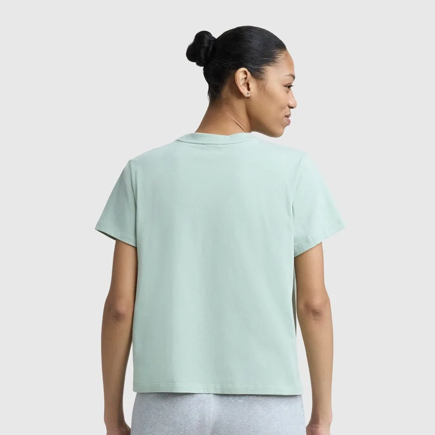 Camiseta con gráfico «C» en malla floral, C Logo