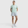 Camiseta con gráfico «C» en malla floral, C Logo