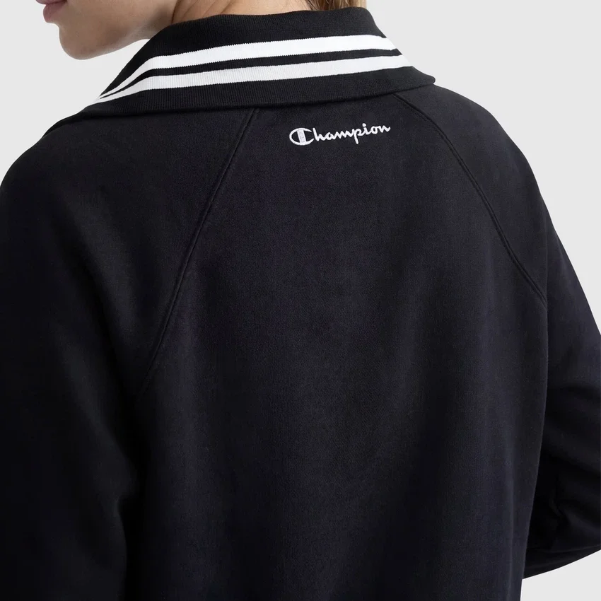 Camiseta de cuello alto con cremallera completa Pitcher, C Logo