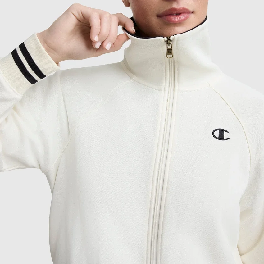Camiseta de cuello alto con cremallera completa Pitcher, C Logo