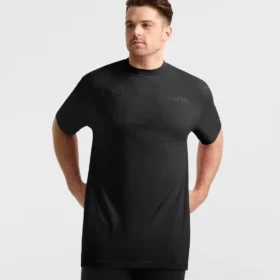 Camiseta gráfica clásica, Script Logo en letra cursiva a tono - Tallas grandes y altas
