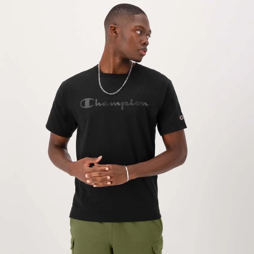 Camiseta gráfica clásica, Script Logo en letra manuscrita a tono