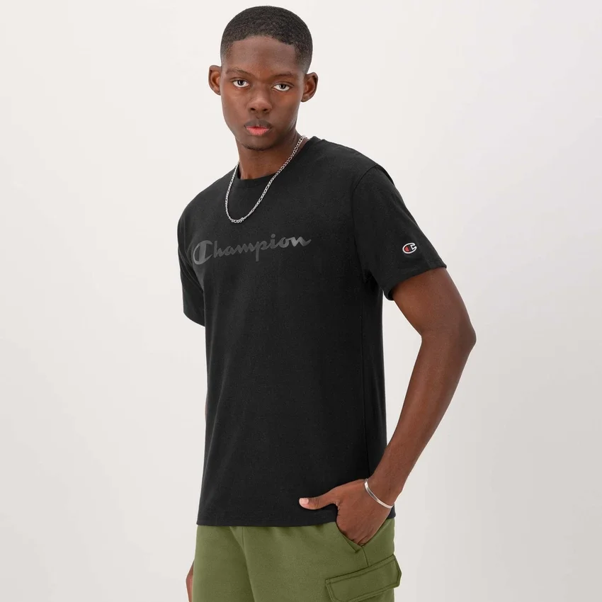 Camiseta gráfica clásica, Script Logo en letra manuscrita a tono