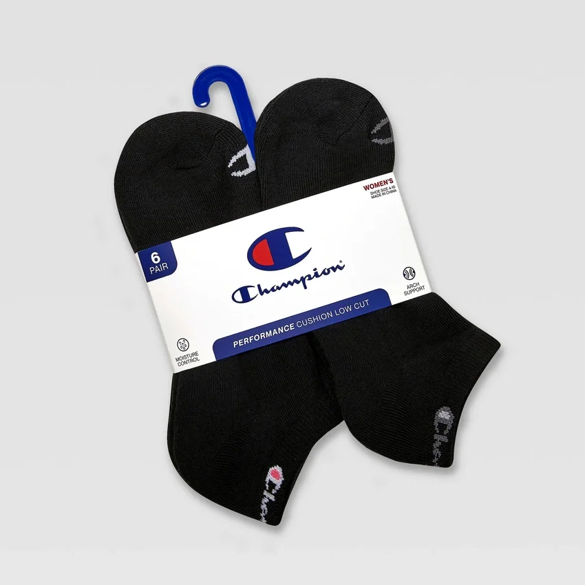 Pack de 6 pares de calcetines bajos acolchados para mujer