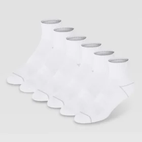Pack de 6 pares de calcetines cortos acolchados para mujer