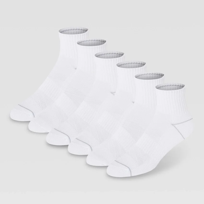 Pack de 6 pares de calcetines cortos acolchados para mujer