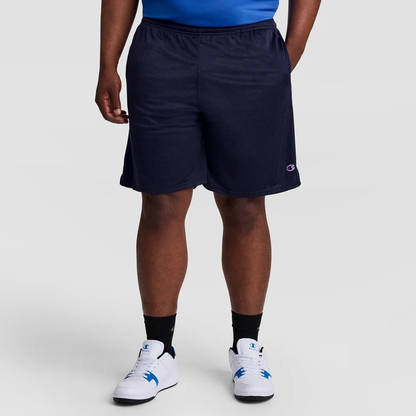 Pantalones cortos clásicos de malla de 9", C Logo - Tallas grandes y altas