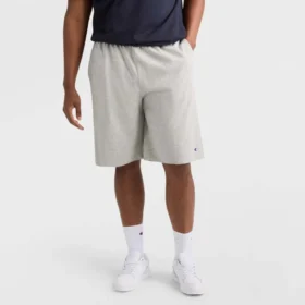 Pantalones cortos ligeros de estar por casa de 9", con logotipo «C» en parche - Tallas grandes y altas