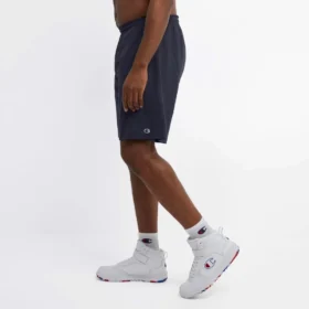 Pantalones cortos ligeros de estar por casa de 9″, con logotipo «C» en parche – Tallas grandes y altas