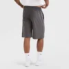 Pantalones cortos ligeros de estar por casa de 9", con logotipo «C» en parche - Tallas grandes y altas