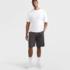Pantalones cortos ligeros de estar por casa de 9", con logotipo «C» en parche - Tallas grandes y altas