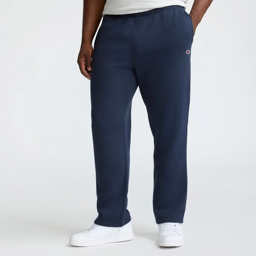 Pantalones de chándal Powerblend, bajo abierto, C Logo — Tallas grandes y altas