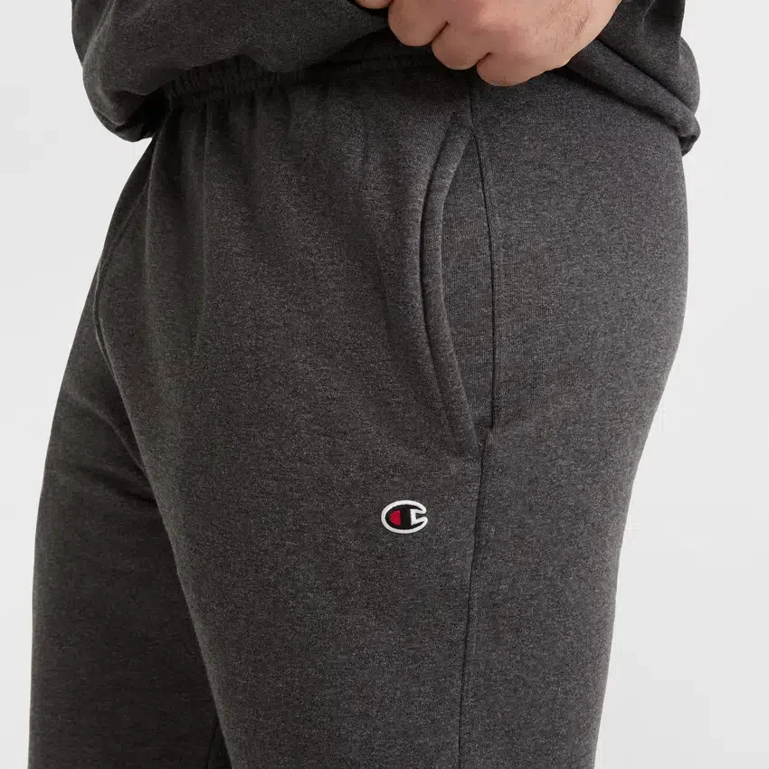 Pantalones de chándal Powerblend, bajo abierto, C Logo — Tallas grandes y altas