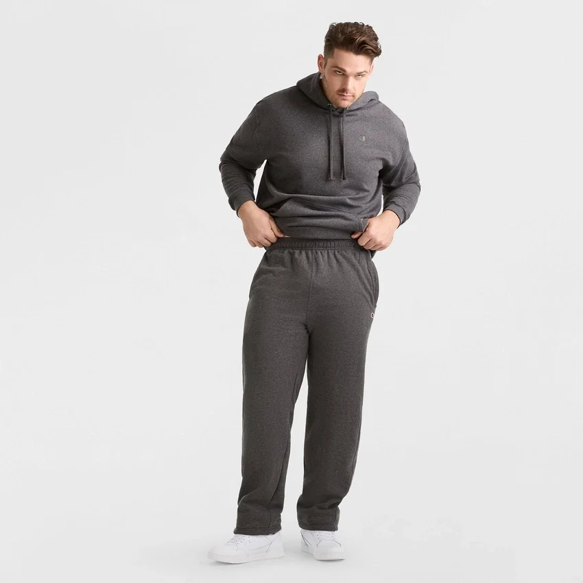 Pantalones de chándal Powerblend, bajo abierto, C Logo — Tallas grandes y altas