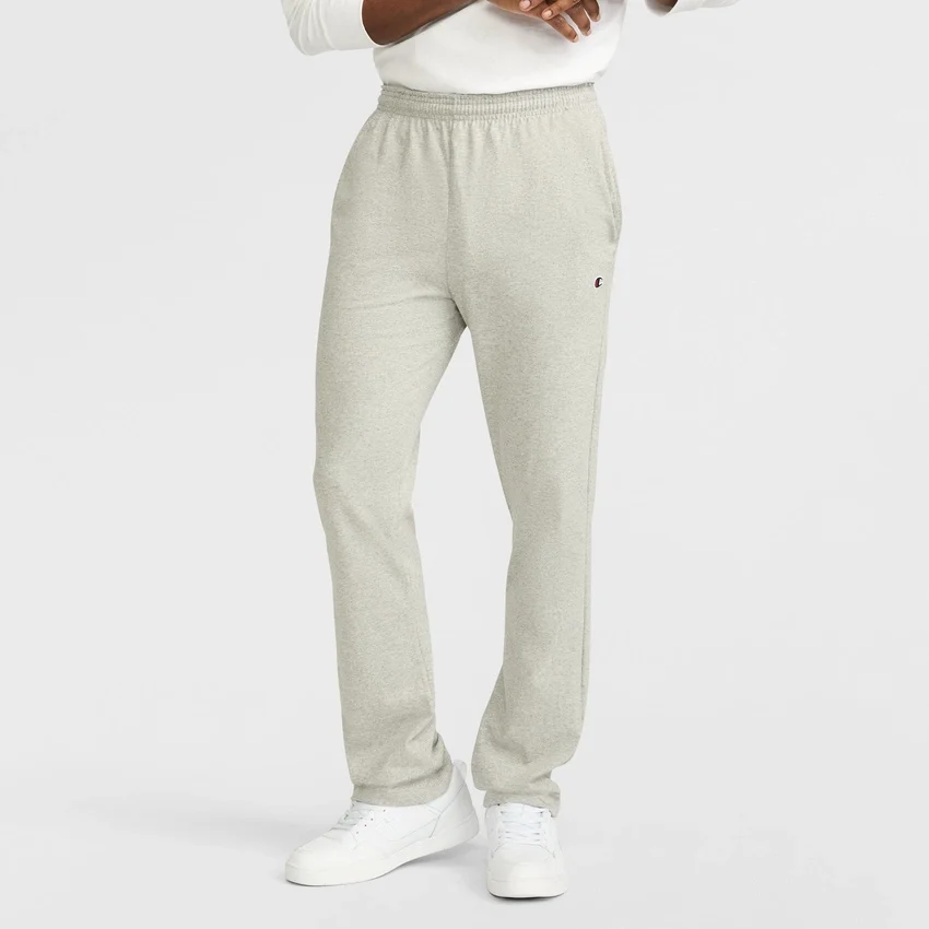 Pantalones de estar por casa ligeros, bajo abierto, C Logo