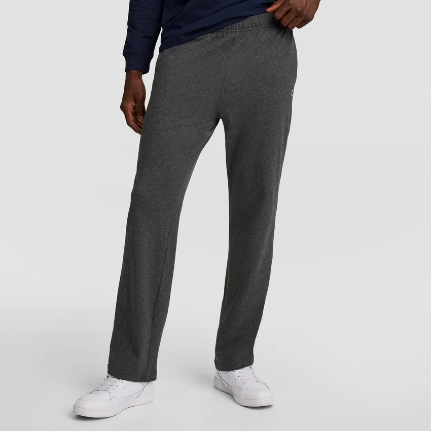 Pantalones de estar por casa ligeros, bajo abierto, C Logo