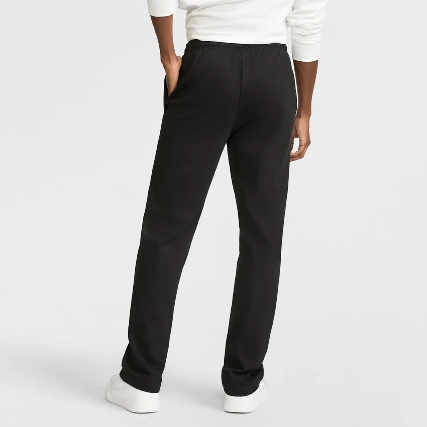 Pantalones de estar por casa ligeros, bajo abierto, C Logo