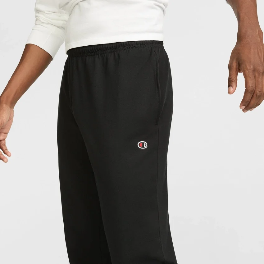 Pantalones de estar por casa ligeros, bajo abierto, C Logo