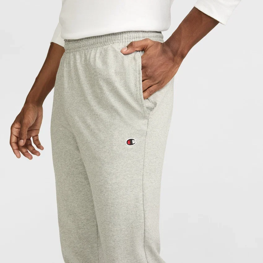 Pantalones de estar por casa ligeros, bajo abierto, C Logo