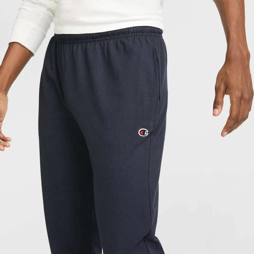 Pantalones de estar por casa ligeros, bajo abierto, C Logo