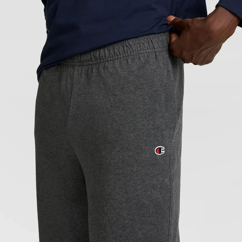 Pantalones de estar por casa ligeros, bajo abierto, C Logo