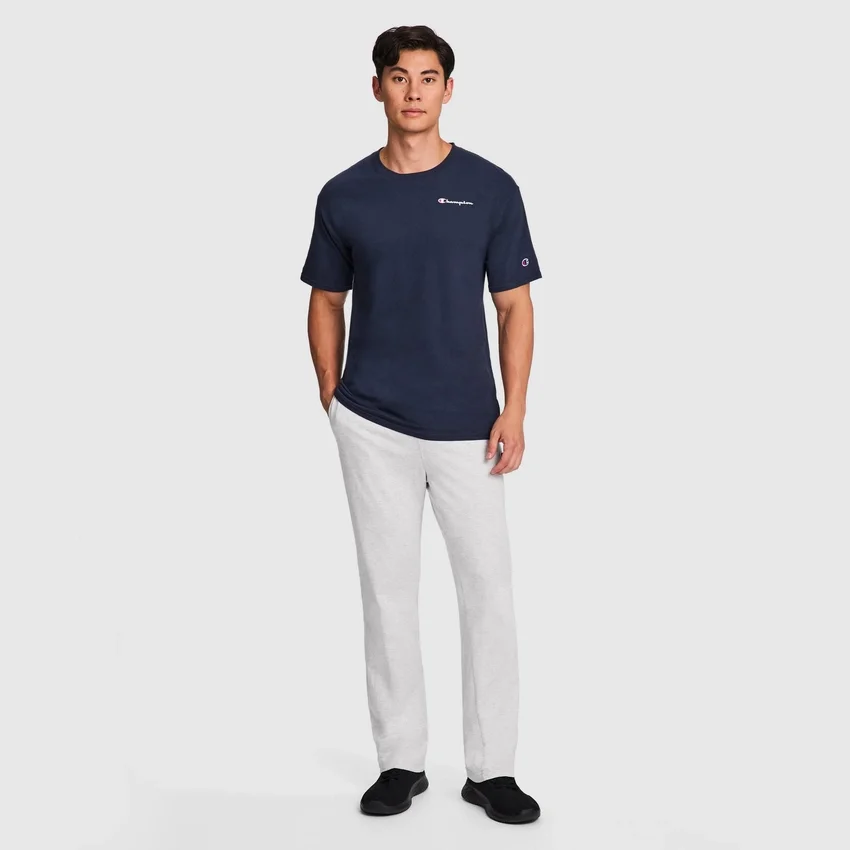 Pantalones de estar por casa ligeros, bajo abierto, C Logo