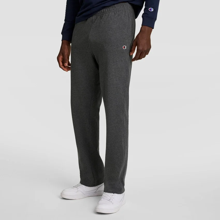Pantalones de estar por casa ligeros, bajo abierto, C Logo
