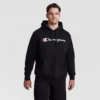 Sudadera con capucha Powerblend, Script Logo completo - Tallas grandes y altas