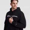 Sudadera con capucha Powerblend, Script Logo completo - Tallas grandes y altas