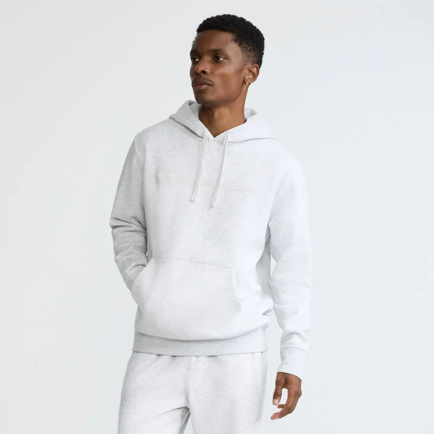 Sudadera con capucha Powerblend, Script Logo en letra cursiva a tono