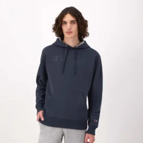 Sudadera con capucha Powerblend, Script Logo en letra cursiva a tono
