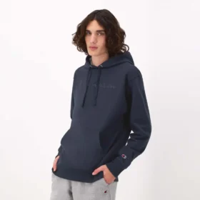 Sudadera con capucha Powerblend, Script Logo en letra cursiva a tono