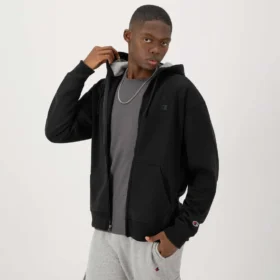 Sudadera con capucha Powerblend y cremallera completa, C Logo