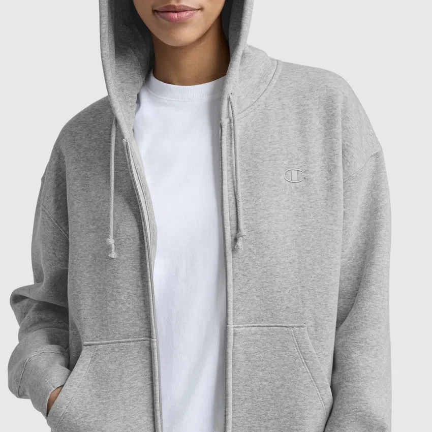 Sudadera con capucha y cremallera de forro polar Powerblend, C Logo