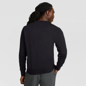 Sudadera de cuello redondo Powerblend, con Script Logo en letra cursiva a tono