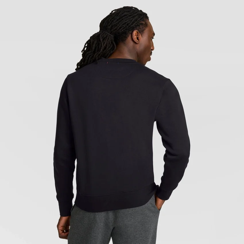 Sudadera de cuello redondo Powerblend, con Script Logo en letra cursiva a tono