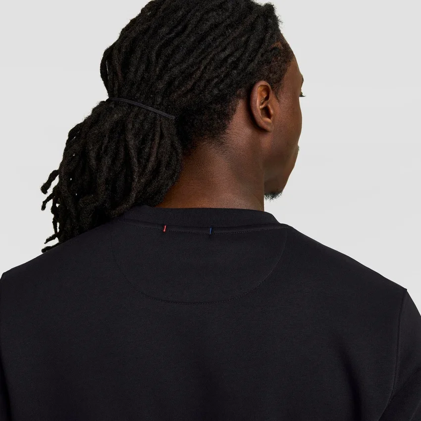 Sudadera de cuello redondo Powerblend, con Script Logo en letra cursiva a tono