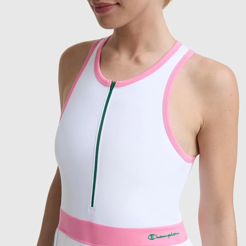 Vestido de tenis Match Point, Script Logo bordado