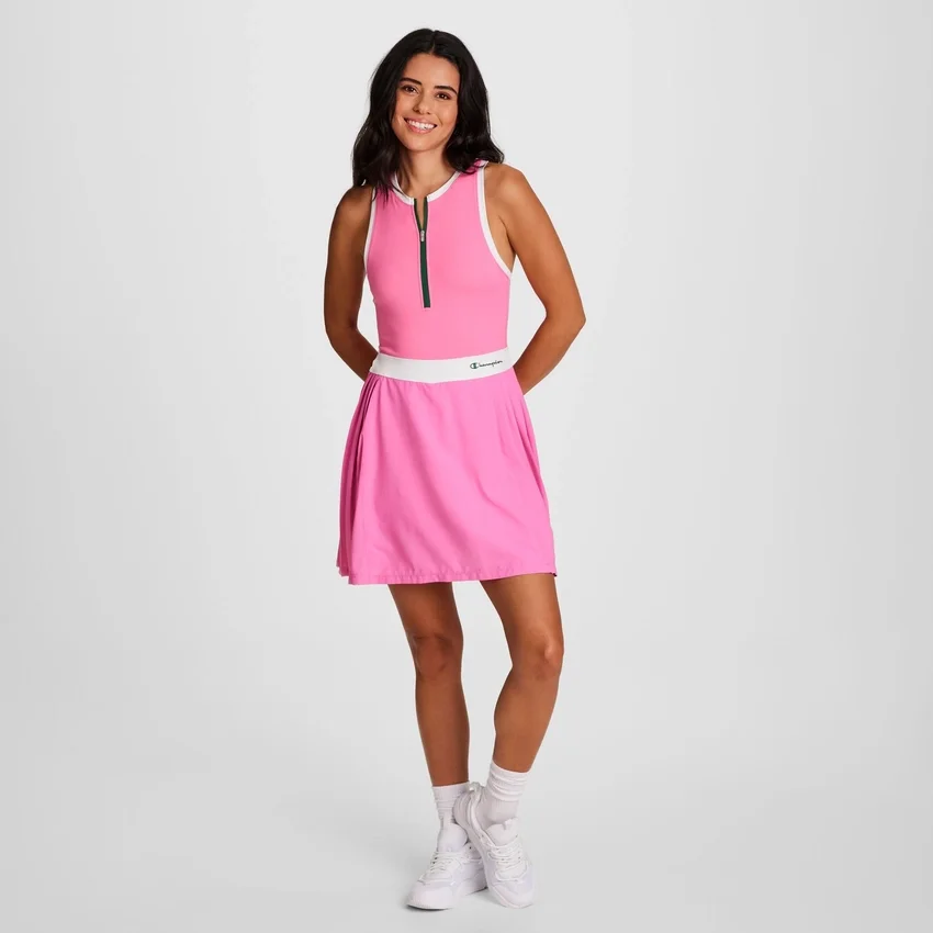 Vestido de tenis Match Point, Script Logo bordado