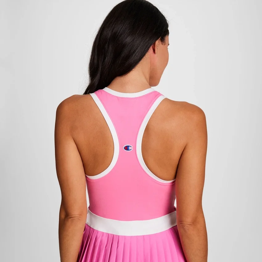 Vestido de tenis Match Point, Script Logo bordado